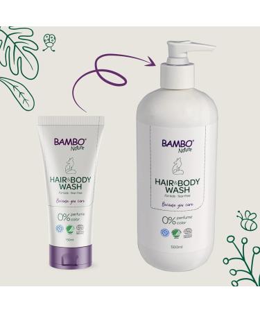 Bambo Nature Kids Shampoo & Body Wash - Organic, Vegan & Tear-Free 500ml - Buy Online on GoSupps.com