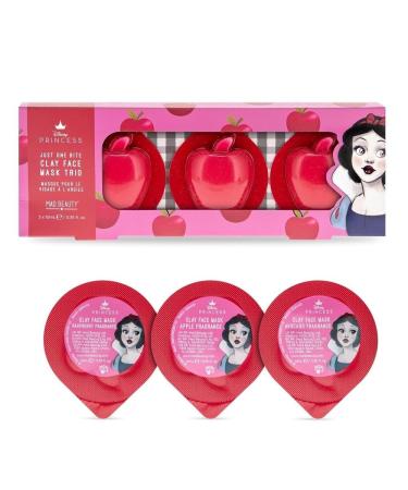 MAD Beauty Disney Snow White Clay Mask Trio - Avocado Raspberry & Apple | Cruelty-Free Skincare Gift for Women Adults & Kids - Buy Online on GoSupps.com