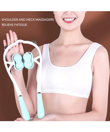 Neck Massager - Sky Blue Neck Roll with Pressure Points | Relieve Fatigue & Pain | International Shipping - Buy Online on GoSupps.com