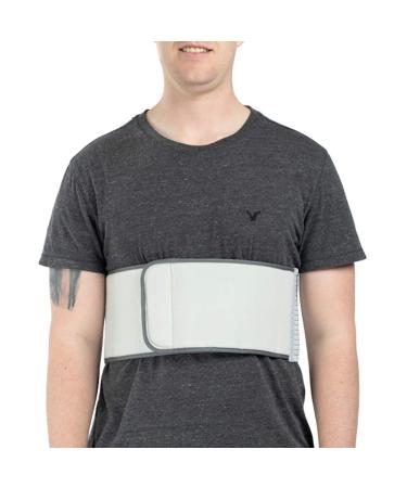 Rib Belt for Men | Rib Injury Binder Support Brace Elastic Rib Cage Protector Wrap for Sore Cracked Fractured or Dislocated Rib - Medium Medium Man