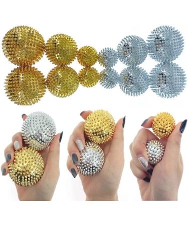Buy BLBTEDUAMDE Hand Massager - 1 Pair Yoga Fitness Massager for Men & Women | Gold-S Color - International Shipping Available - Buy Online on GoSupps.com