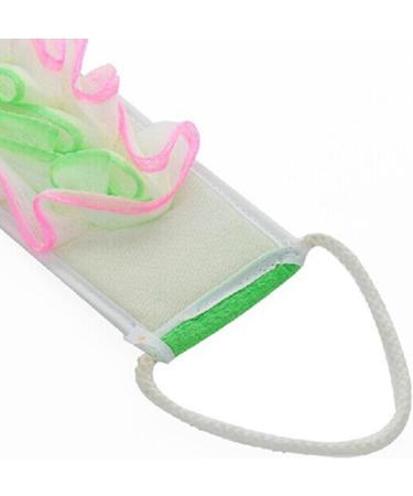 Flower Back Strap Towel - Soft Exfoliating Shower Sponge with Long Handle for Bath & Body Care | Ideal for All Skin Types - Buy Online on GoSupps.com