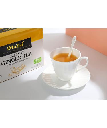Imozai Instant Ginger Tea With Honey Crystals (Lemon Flavor) - 30 Sachets, 30 Count Pack - Buy Online on GoSupps.com