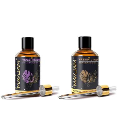 MAYJAM 100ML Violet Reverie and Fresh Linen Fragrance Oils Essential Oils
