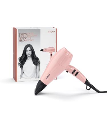 BaByliss Rose Blush 2200W Hair Dryer - Powerful Ionic Lightweight Dryer (Pink) - Buy Online on GoSupps.com