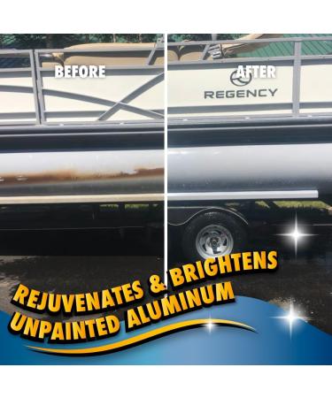 BooYah Clean Aluminum Pontoon Cleaner & Brightener | Eco-Friendly Non-Acid Oxidation Remover for Boats - Buy Online on GoSupps.com