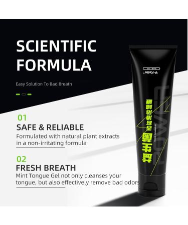 Tongue Cleaner Brush & Probiotic Gel Kit | Fresh Breath & Optimal Oral Health | All-In-One Solution for Adults & Kids (Black - Buy Online on GoSupps.com