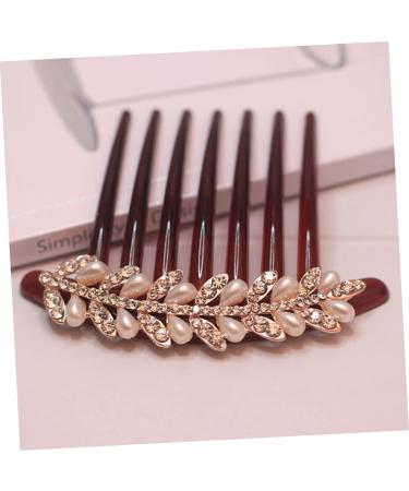 Ipetboom Rhinestone Hair Clip Bridal Hair Comb Hair Styling Accessories Bridal Hair Jewelry Wedding Hair Comb Aesthetic Hair Accessories Hair Pin South Korea Bride Alloy Hair up - Buy Online on GoSupps.com