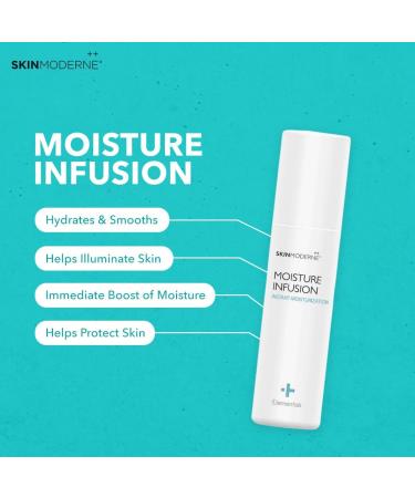 SKIN MODERNE++ Moisture Infusion Face Moisturizer - Hydrating Shea Butter Formula for Dry & Sensitive Skin - Vegan Plant-Based Skincare - 50ml - Buy Online on GoSupps.com