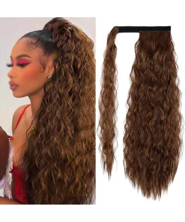 Hair Scrunchies Hair Bun Set Of 1 Synthetic Messy Bun Curly Wavy Wig Wraparound Ponytail Extensions Bun Hair Accessories for Women Women Hair Bun (Color : Q19-22h613 Size : 22in(55cm)) 22in(55cm) Q19-22h613 - Buy Online on GoSupps.com