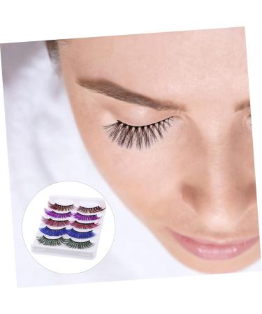 20 Pairs Colored False Eyelashes Party Diy Fake Lashes Cosplay Fake Eyelashes Party False Eyelashes Stage Makeup Supply 3d Eyelashes Cosmetics Artificial Imitation Girl - Buy Online on GoSupps.com
