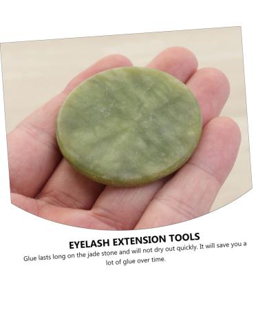 FOMIYES 6pcs Eyelash Tools - Jade Stones & Extension Palette for Lash Extensions | Premium Eyelash Accessories & Natural Ore Glue - Buy Online on GoSupps.com