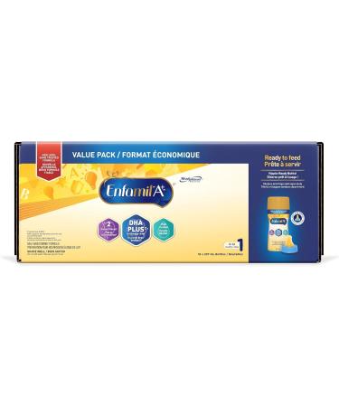 Enfamil A+ Infant Formula Ready to Feed Bottles 237mL 18 pack - Buy Online on GoSupps.com