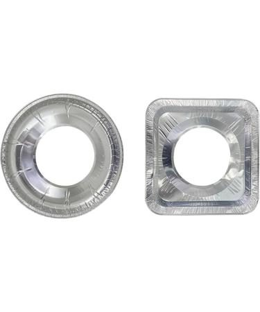 ROYALEAD Stove Cover - Aluminum Foil Round & Square Gas Stove Protector - 10pcs Kitchen Essential - Buy Online on GoSupps.com