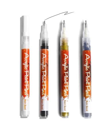 Nail art painting waterproof nail art graffiti-sign rapidly drying nailin pen for point painting DIY-flower-abstract thin line French-manicure nail design (4PCs)
