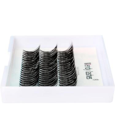 D Curl 0.07mm 16mm 40D Cluster Eyelash Extensions - DIY Lash Clusters - RR-16mm Clusters-40D-0.07-D - Buy Online on GoSupps.com