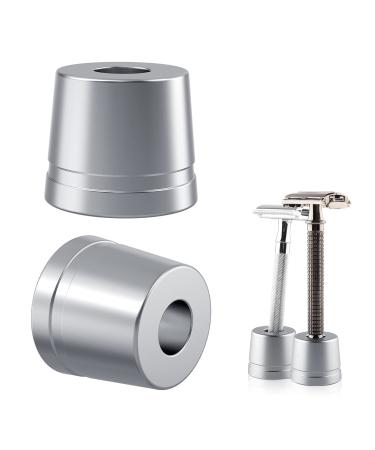 Linkidea 2 pieces of razor-plane stands made of aluminum alloy for razor planes manual razor holder for bathroom worktops (silver gray) - Buy Online on GoSupps.com