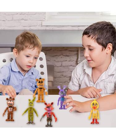 6PCS Night Bear Mini Figures Night Bear Cake Toppers Cake Decoration Mini Freddy's Figures Set for Boys Girls Birthday Party Babay Showers Celebration Supplies - Buy Online on GoSupps.com