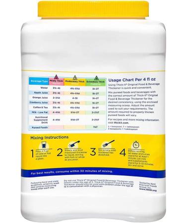 Thick It Food Thickener 36oz - Case of 6 | Bulk Pack for Thickening Liquids | Original Formula - Buy Online on GoSupps.com