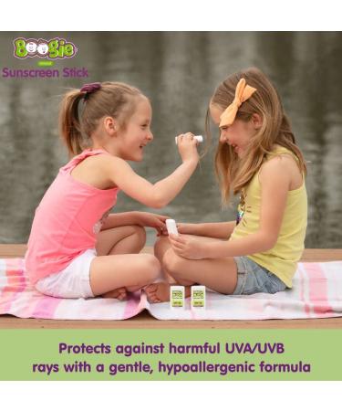 Boogie Block Baby Sunscreen Stick SPF 50, 0.49 Oz (Pack of 2) | Zinc Oxide, Water Resistant, Naturally Derived Sunscreen for Kids - Buy Online on GoSupps.com