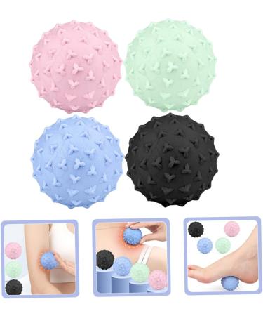Fomiyes Triangular Nail Fascia Ball Set - 4 Multi-Purpose Fitness & Massage Balls for Deep Tissue Relief Yoga & Gymnastics - Buy Online on GoSupps.com