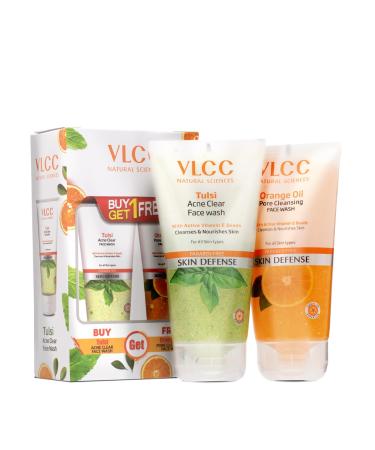 Buy VLCC Combo Kit: Orange Oil & Tulsi Face Wash (150ml Each) - Best International Shipping - Buy Online on GoSupps.com