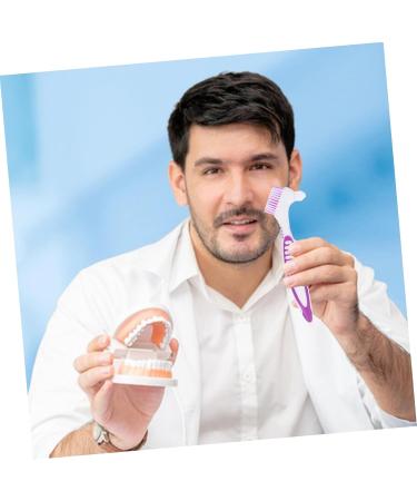 Foytoki 2-Piece Prosthesis Cleaning Brush Set | Tools for Braces & Prosthesis Care | Effective Toothbrush for Prosthesis Cleaning - Buy Online on GoSupps.com