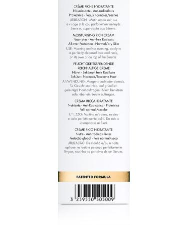 Eisenberg Face Care Moisturising Rich Cream 50ml - Hydrating Skin Care for All Skin Types - Shop Internationally - Buy Online on GoSupps.com