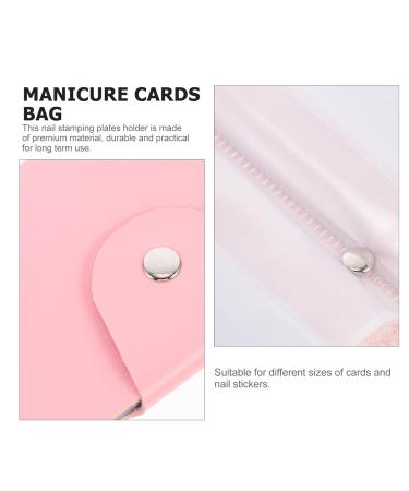 Lurrose Nail Art Storage Bag - 2 STK Nail Plate & Stamp Organizer for Nail Kits | PU & Steel Plate Accessories - Buy Online on GoSupps.com