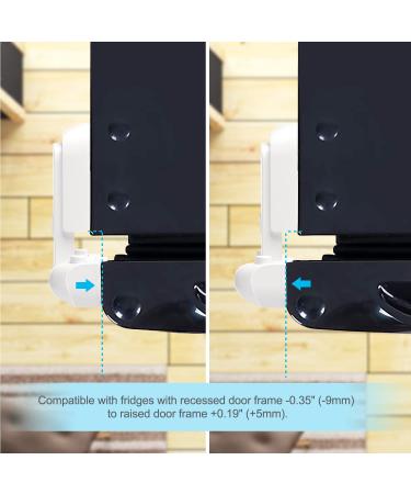 Clymene Child Locking Refrigerator Lock | Secure Door Lock for Kids Pets & Seniors | White Rubber Seal - Buy Online on GoSupps.com