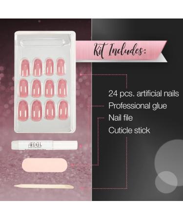 Ardell Nail Addict Artificial Nail Set Sweet Pink Glossy Rounded Press On Nails 24 Glue On Nails For An Easy Manicure - Buy Online on GoSupps.com