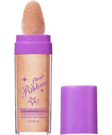 Brightener High Gloss Blush Powder Cosmetics Body Brighten Glitter Patting Powder Hair Night Parties golden brown - Buy Online on GoSupps.com