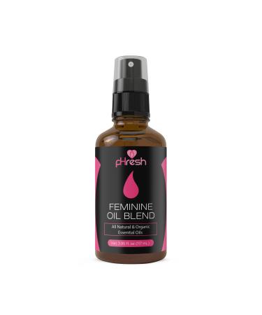 pHresh Feminine Spray - 100% All Natural Yoni Oil for Women - with Tea Tree, Lemongrass, Orange Essential Oils - 2 oz 3.95 Fl Oz (Pack of 1)