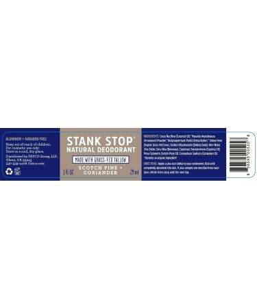 FATCO Stank Stop Deodorant Cream - Scotch Pine + Coriander 1 oz - Buy Online on GoSupps.com