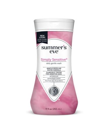 Summer s Eve Simply Sensitive Daily Gentle Feminine Wash Removes Odor pH balanced 9 fl oz