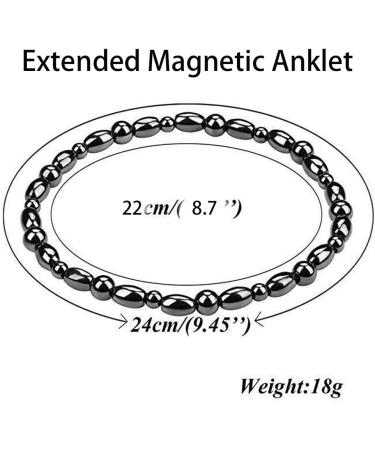 Buy Magnetic Anklet for Women - Relieve Joint Pain & Promote Sleep 2 Pack 9.45 Inch - International Shipping Available! - Buy Online on GoSupps.com
