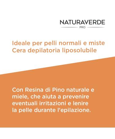 Naturaverde PRO Honey Depilatory Wax | 100g Roll-On for Normal & Combination Skin | Warm Wax for Smooth Skin | International Shipping Available - Buy Online on GoSupps.com