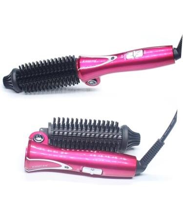 FOMIYES Ceramic Curling Brush Hair Curling Iron Hair Rollers Hot Air Brush Curling Brush Hair Curler Straight Hair Comb Travel - Buy Online on GoSupps.com