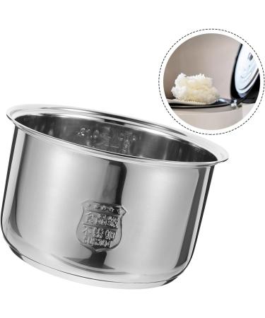 Zerodeko 3pcs Rice Cooker Liner Revere Ware Pots and Pans Power Cooker Parts Interior Rice Maker Cooker Replacement Supply Rice Cooking Pan Stockpot Electric Pressure Cooker Stainless Steel 18.5X18.5X10.8CMx3pcs Silverx3pcs - Buy Online on GoSupps.com