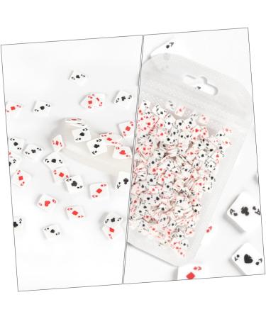 FRCOLOR 4 Nail Art Accessories Manicure Handmade Materials Nail Art Charms Diy Nail Slices Nail Decoration Decorations for Home Fashionable Decor Diy Nail Charm Playing Cards Polymer Clay - Buy Online on GoSupps.com
