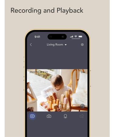 Nooie 1080P Baby Monitor Camera with Night Vision, Motion/Sound Detection, 2.4G WiFi Home Security, Alexa Compatible - 1 Pack - Buy Online on GoSupps.com