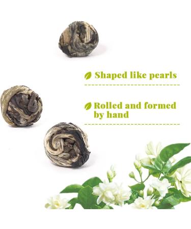  LWXLJMJZC LWXLJMJZC - Green Jasmine Dragon Pearl Tea Bulk (suitable for hot and cold) 100g - Buy Online on GoSupps.com
