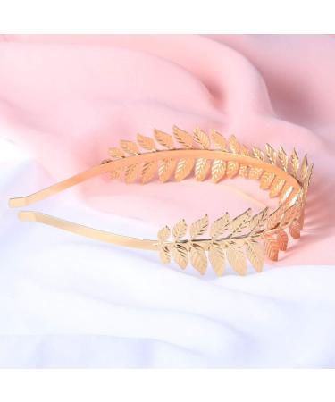 Luoem Tiara for Bride Crown Hair Band Headband Goddess (Gold) - Buy Online on GoSupps.com