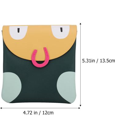Sanitary Napkins Storage Bag - Feminine Menstruation Pouch for Teen Girls & Women - Green - Buy Online on GoSupps.com