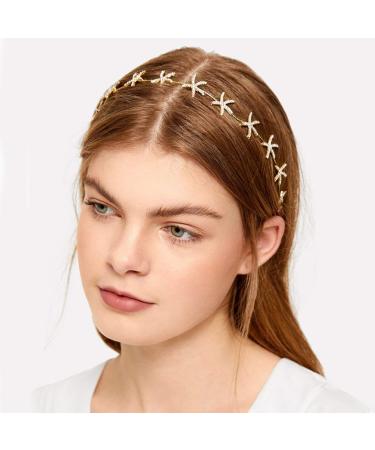 Lurrose wedding star headgear 1PC golden star headband wedding star hair bands hair accessories for (golden) rhinestone star sterners - Buy Online on GoSupps.com