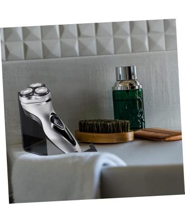 Frcolor Clear Acrylic Razor Stand for Men - Handmade Shaving Holder - Durable Black Display Stand (11x8.5x4.5cm) - International Shipping Available - Buy Online on GoSupps.com