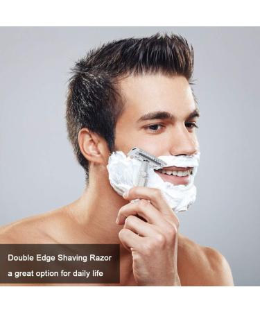 Daoco Stainless Steel Safety Razor - Premium Double Edge Manual Shaving Tool for Men | Traditional Beard Grooming - Buy Online on GoSupps.com