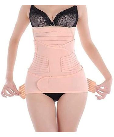 3 in 1 Postpartum Support Recovery Belt Breathable Elastic Adjustable Postpartum Recovery Support Girdle Belly After Birth Belly Band Waist Pelvis Belt Pregnancy Belly Wrap Abdominal Binder