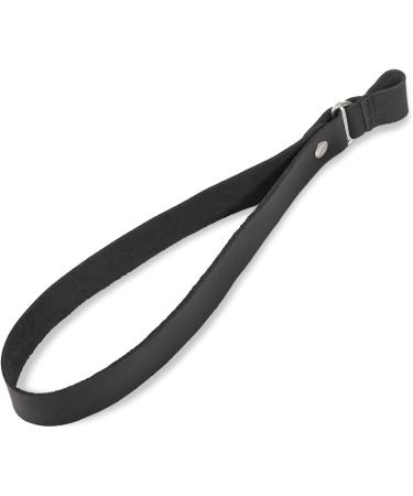 Asterom Handmade Leather Cane Strap - Stylish Wrist Strap for Canes and Walking Sticks Black - Buy Online on GoSupps.com