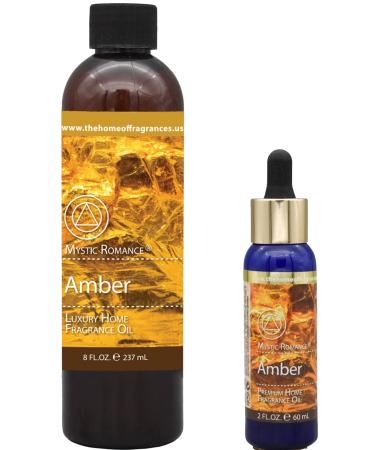 The Home of Fragrances - Set of 2 Bottles of Fragrance Oils - 2oz & 8oz (Amber)